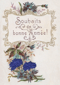 Souhaits fleuris pour une année radieuse